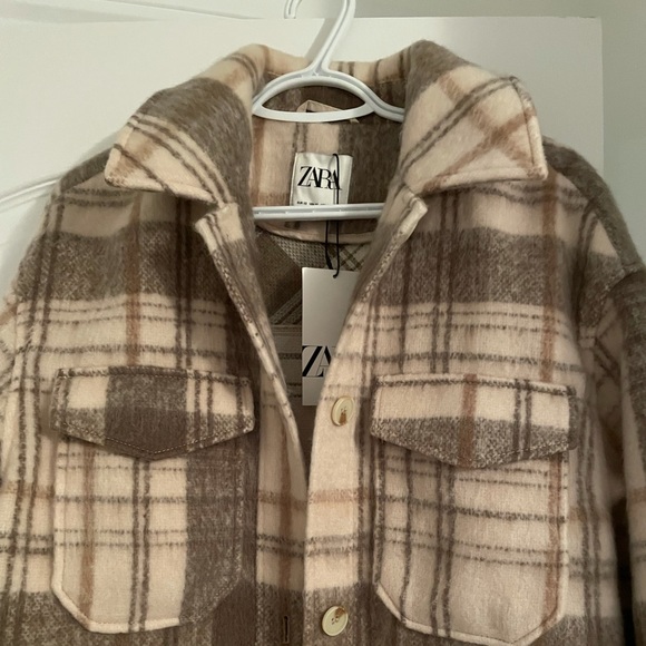 Zara oversized lumberjack coat - new and never worn. - Picture 2 of 2